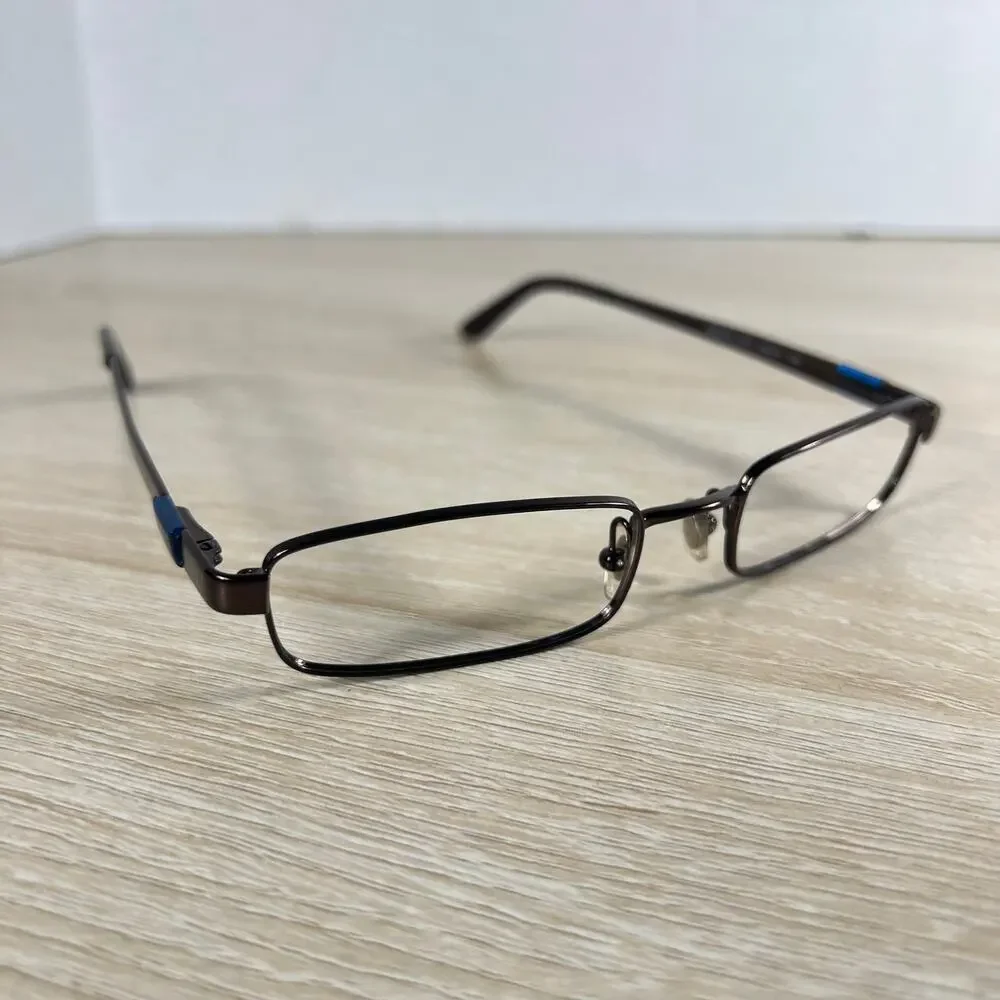 Ray-Ban RB6076 2511 Brown Metal Full Rim Eyeglasses 49-19 135 FRAMES ONLY
